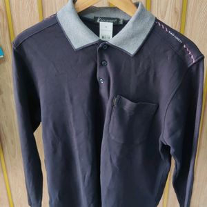 Polo Neck T-shirt With Full Sleeve