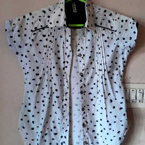 Polka Dotted Cute Shirt