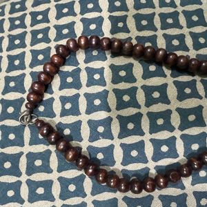 Brown & Red Beaded Neck Piece