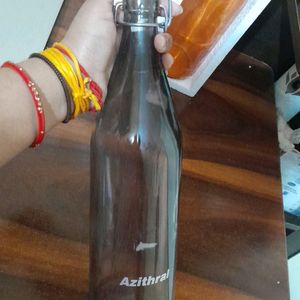 Newly Unused Set Of 2 Glass Bottle