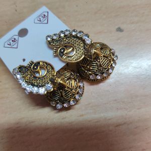 Jhumka Beautiful Golden  Earrings