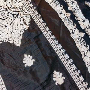 Black Embroidery Dresse Material