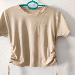 Tan crop top