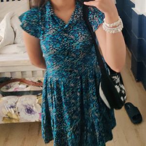 Blue Floral Dress