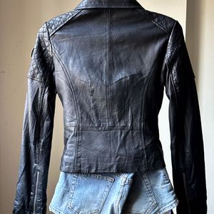 CALVIN KLEIN Leather Biker Jacket