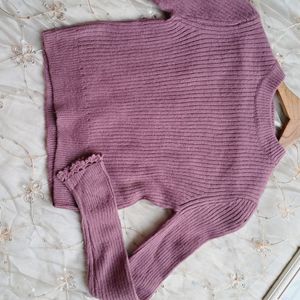 Woolen Crop Sweater