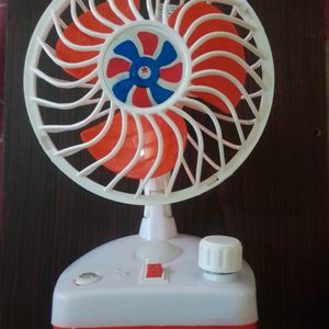 Rechargeable Fan + Light