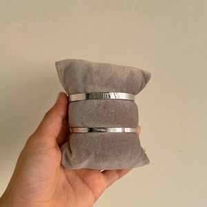 2 Silver Bracelet Combo