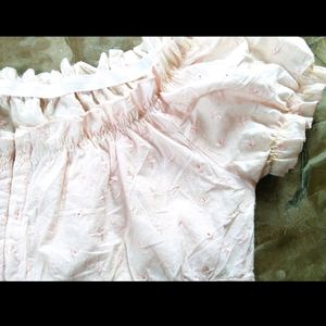 Chikankari Pink Top