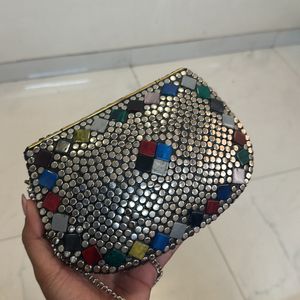 traditional Silver Clutch