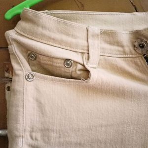 Cream Denim Jeans