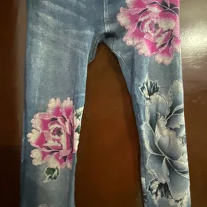 women printed jeggings stretchable