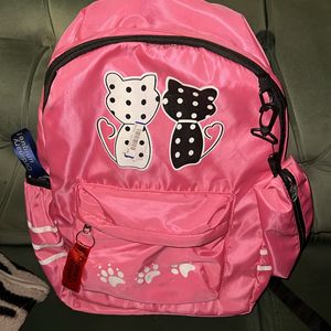 Pink Kitty Bagpack