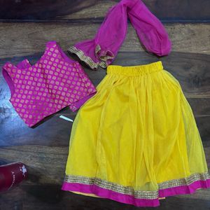 Net Lehenga For 1-2 Years