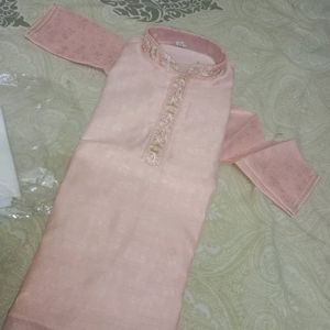 Pink Embroidery Sherwani