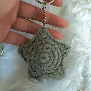 Crochet Star Keychain