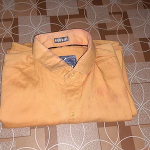 Yellow Full Sleeve Shirt For Men