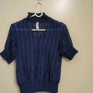 Kazo Dark Blue Top - Xs