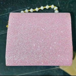 Pink Colour Fancy Pu Sling bag