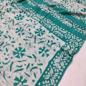 Beautiful Handblock printed Cotton Sarees 🥻