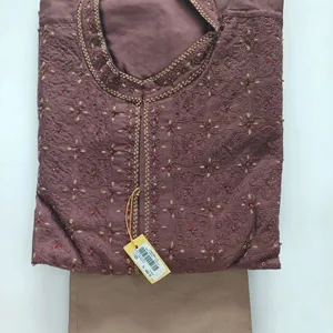 Sherwani Style Kurta Chudidar Set (Maroon)