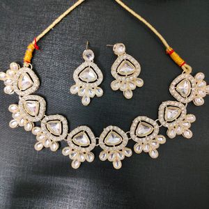 Kundan Necklace Set With Earings