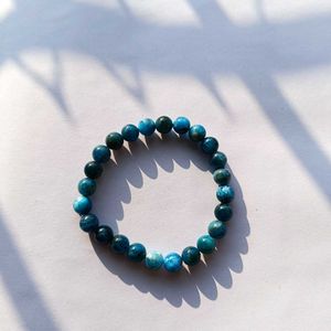 Blue Apatite Crystal Bracelet