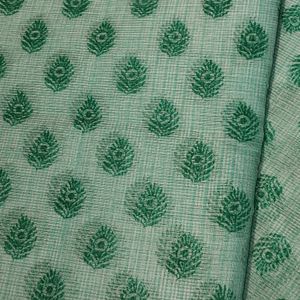 Green Kota Cotton Saree