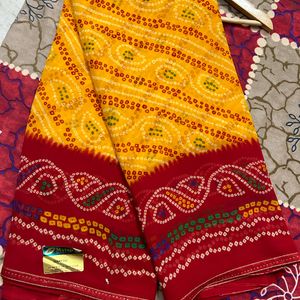 Bandhani (bandhej)Saree For Women