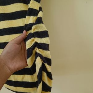 Yellow Striped Top