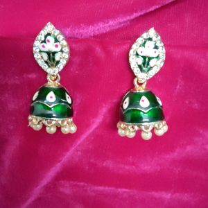 Enamel Painted Jhumkas