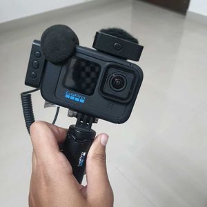 GoPro With Mic , Mod And Memory Card