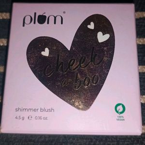 plum goodness cheek a boo shimmer blush