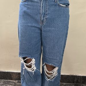 H&M Baggy  Ripped Jeans