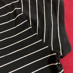 Black Striped Top