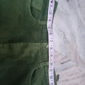 Army Green High Waist Baggy Jeans Or Pants