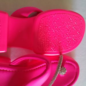 Neon Pink Casual Sandals (Women's)