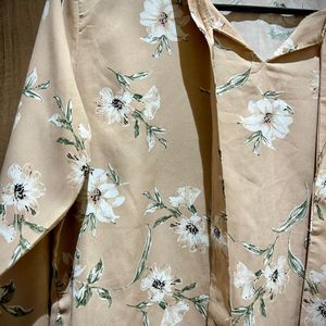 Floral Beige Top