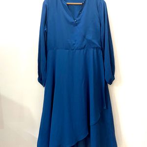 Navy Blue Maxi Dress Upto Calf Length