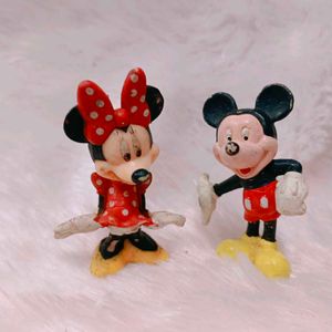 Vintage Original Mini And Mickey Mouse Miniature