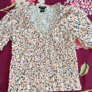 Price Drop Floral Print Top