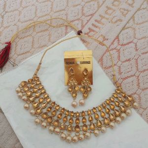 Cream Pearl Jewellery Set