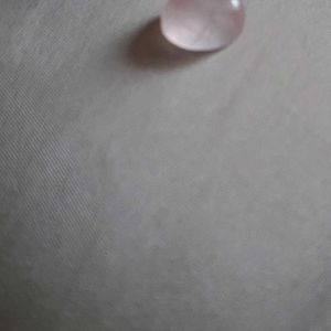 Natural Rose Quartz Ring Stone