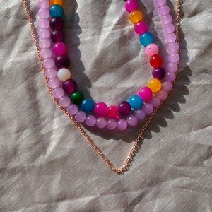 3 Layered Beaded Necklace 🎀