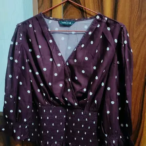 White polka dot Tunic