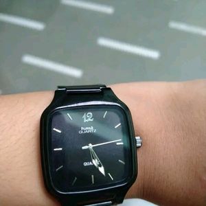 Premium Black Square Dial Hmt Spoof Watch For Men