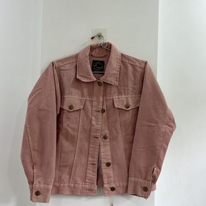 Denim Jacket- Peach