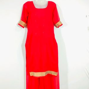 Red Casual Kurta (Women's)