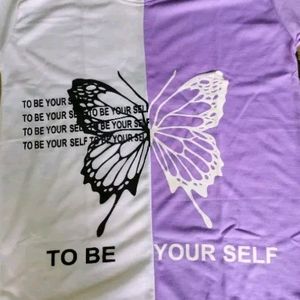 Lavender Butterfly Oversized T-shirt