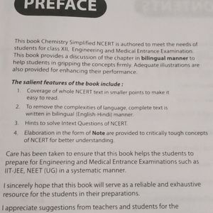 Chemistry Simplified NCERT Class 12th